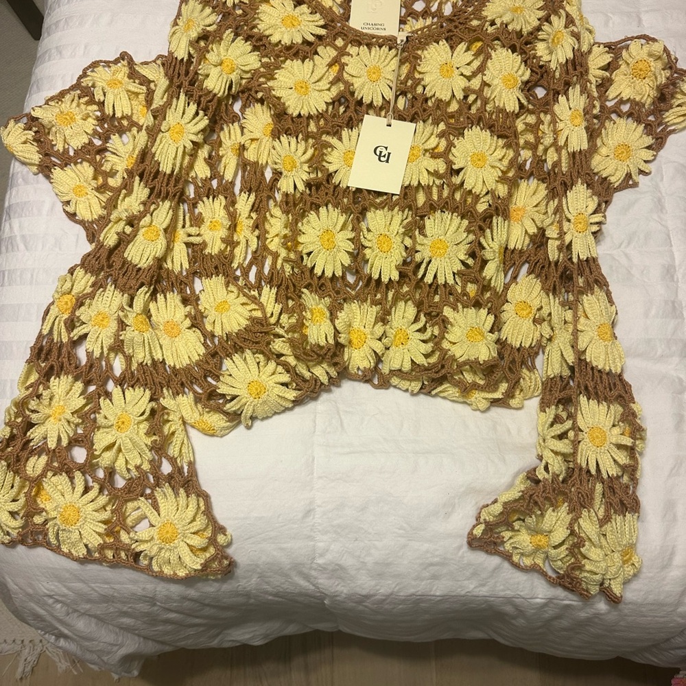 Chasing Unicorns SET Daisy Jane’s 2 pc set - top and flare pants NWT XS - Picture 12 of 17